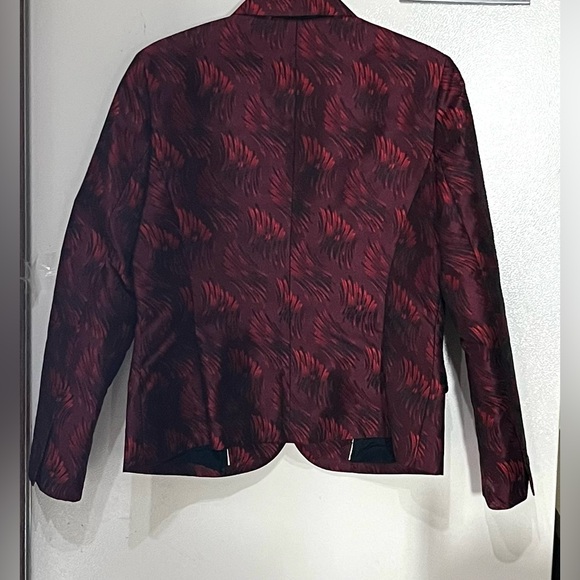 EUC Anne Klein burgundy and black Pants Set. Women’s size 12. - Picture 4 of 8